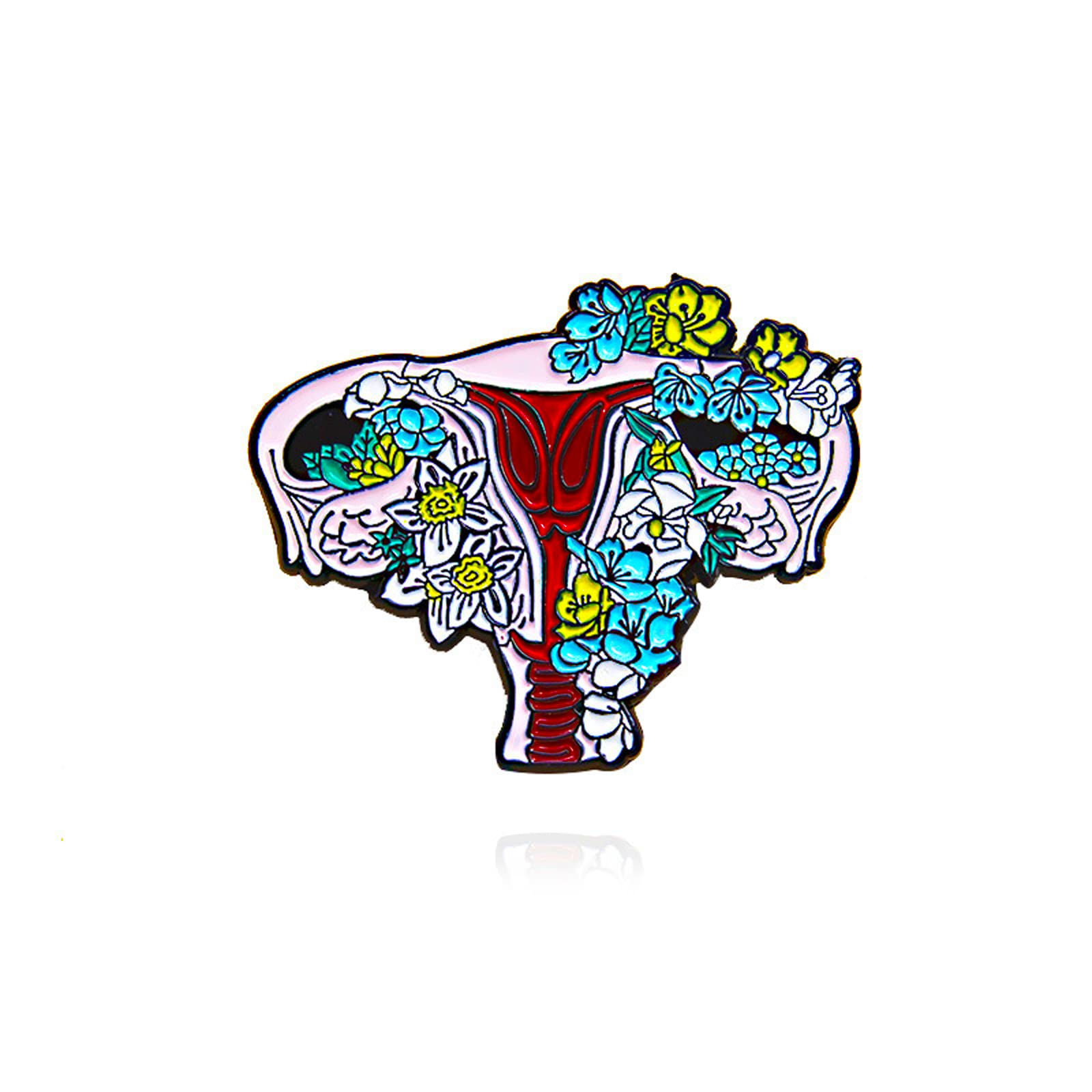 Uterus & Ovaries Medical Brooch Pin - Nurse Lapel Badge Enamel Jewelry for Doctors, Medical Students & Graduation Gifts | Perfect for White Coats, Scrubs & Professional Attire
