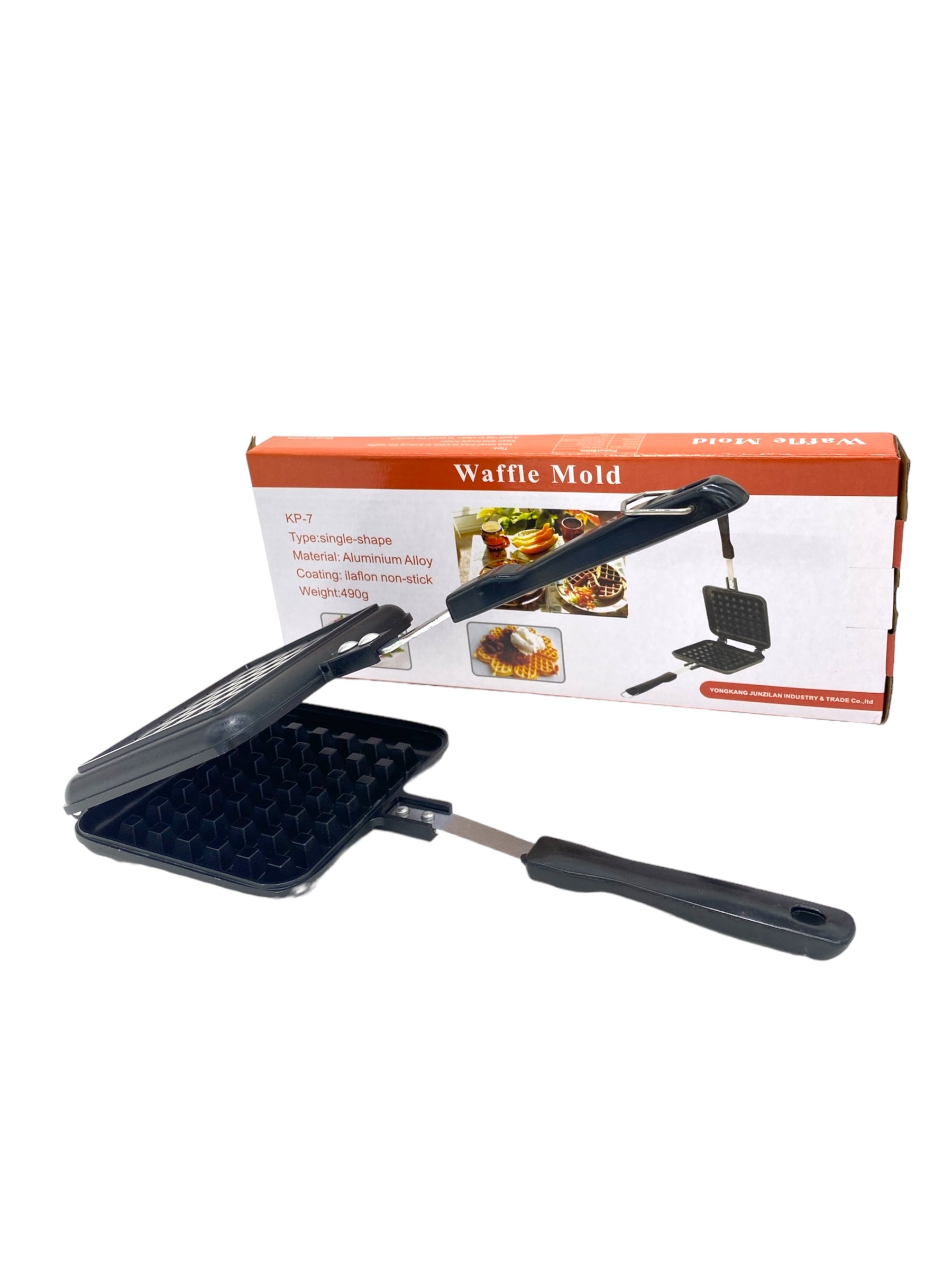 12.5x5.5 Inch Square Waffle Mold - Non-Stick Baking Pan for Homemade Belgian Waffles, Pancakes & Desserts - Perfect for Breakfast, Brunch & Family Gatherings