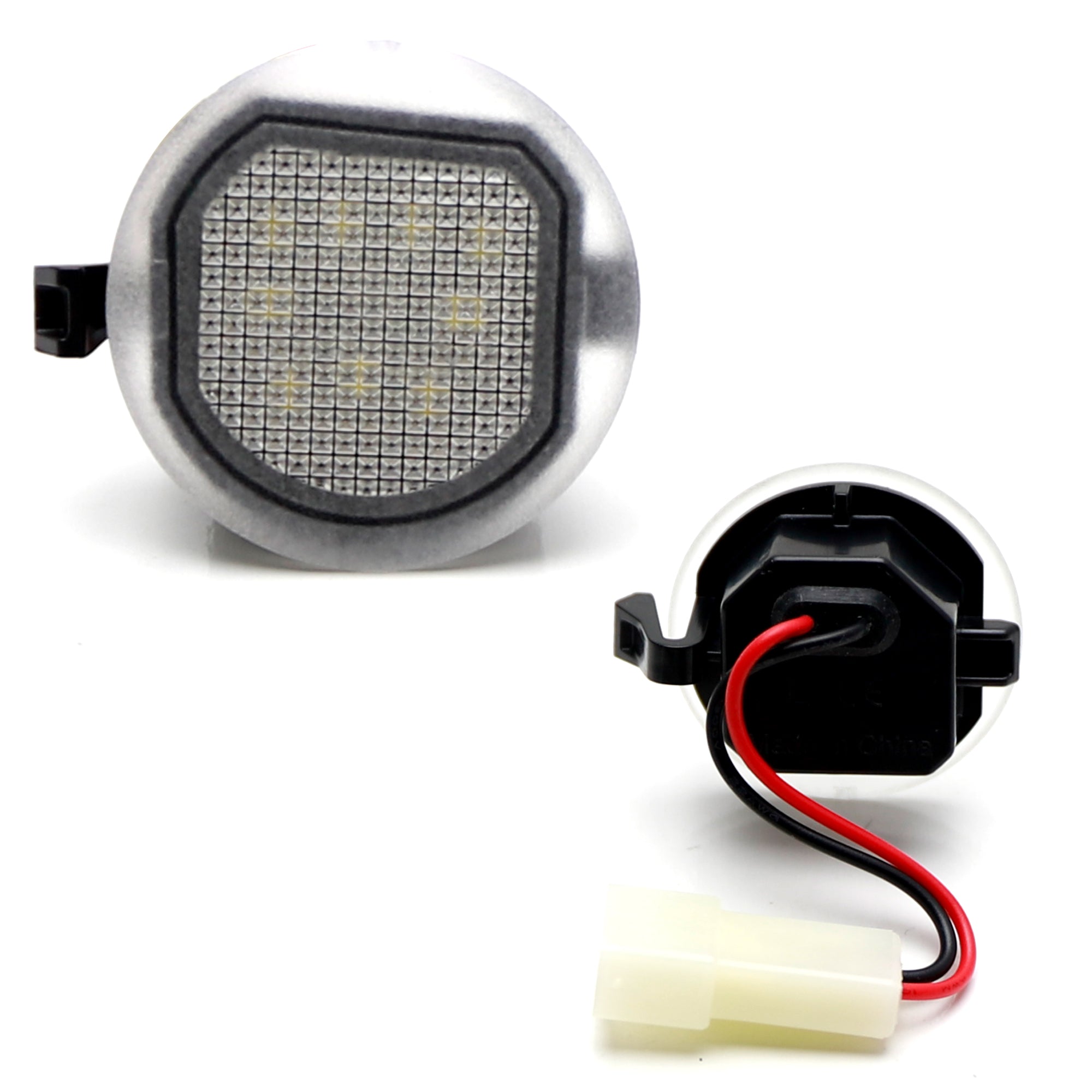 18 SMD Full LED Under Mirror Puddle Lights for Chevy Silverado Suburban & Sierra - Waterproof Door Step Lights for Nighttime Safety and Style