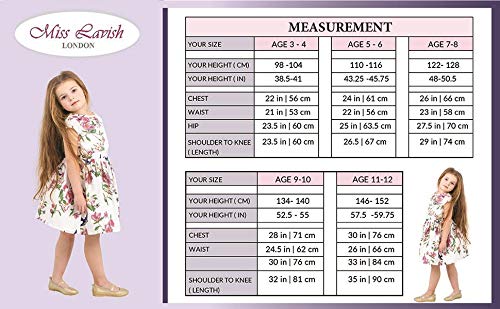 Miss Lavish London Girl Casual Dress - Peter Pan Collar Sleeveless Summer Party Dress for Kids Ages 3-12 | Perfect for Birthday Parties, School Events & Family Outings