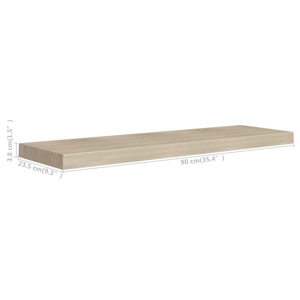 Modern Floating Wall Shelf - 35.4
