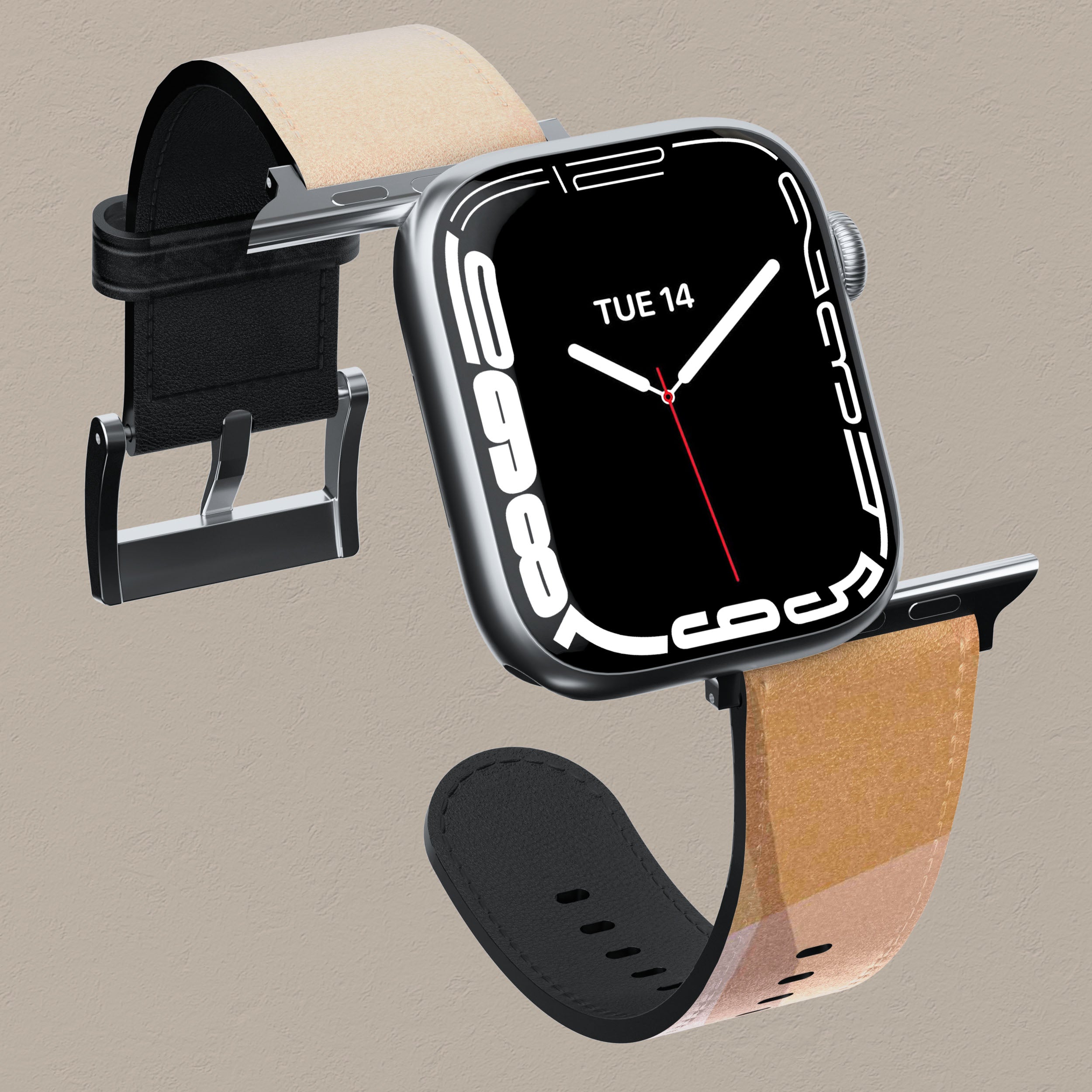 Premium Mixed Layers Apple Watch Band - Durable & Stylish Replacement Strap for Apple Watch Series 1-9 - Perfect for Workouts, Office & Everyday Wear