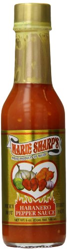 Marie Sharp's Fiery Hot Habanero Pepper Sauce - 5oz Bottle | All-Natural Belizean Hot Sauce | Perfect for Tacos, Wings & Grilling