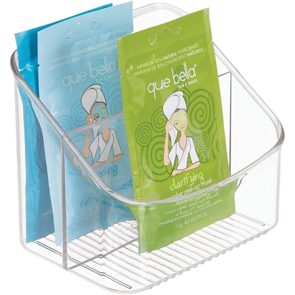 iDesign Linus 2 Compartment Packet Organizer - Desk Drawer & Office Supply Storage Solution for Home, School, and Office Organization