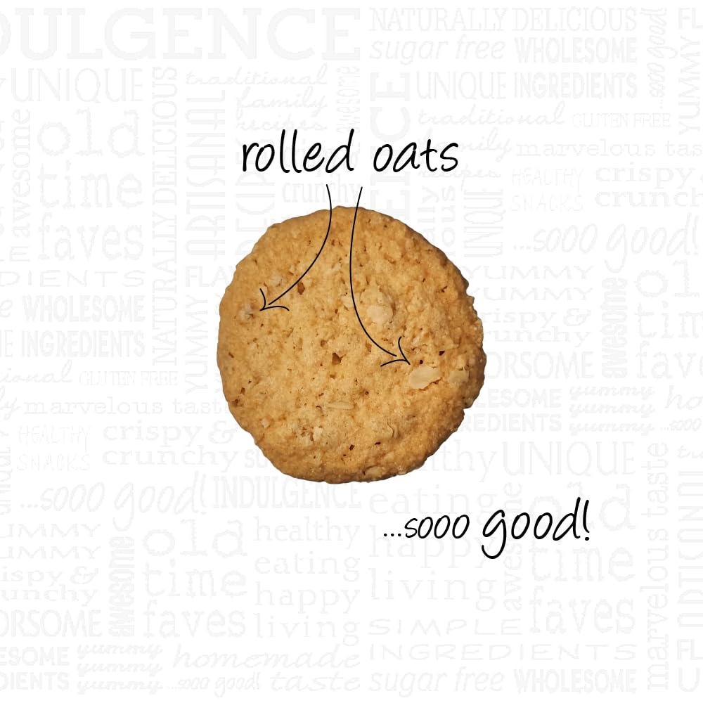 Aunt Gussie's Sugar Free Spelt Oatmeal Cookies - 4 Pack | Gluten Free Healthy Snacks for Diabetics & Keto Diet | Perfect for Breakfast, Office Snacks & Gift Baskets