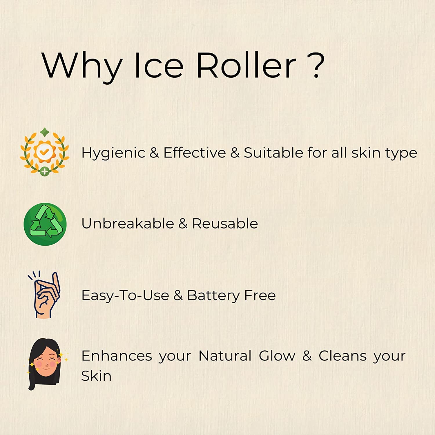 Rexez Ice Roller for Face & Eye Massage - Reduces Puffiness, Tightens Pores & Enhances Skin Glow - Anti-Aging & Migraine Relief - Cooling Therapy for Neck, Face & Eyes - Perfect for Skincare Routine & Pain Relief - Unisex Design (Quiet Blue)