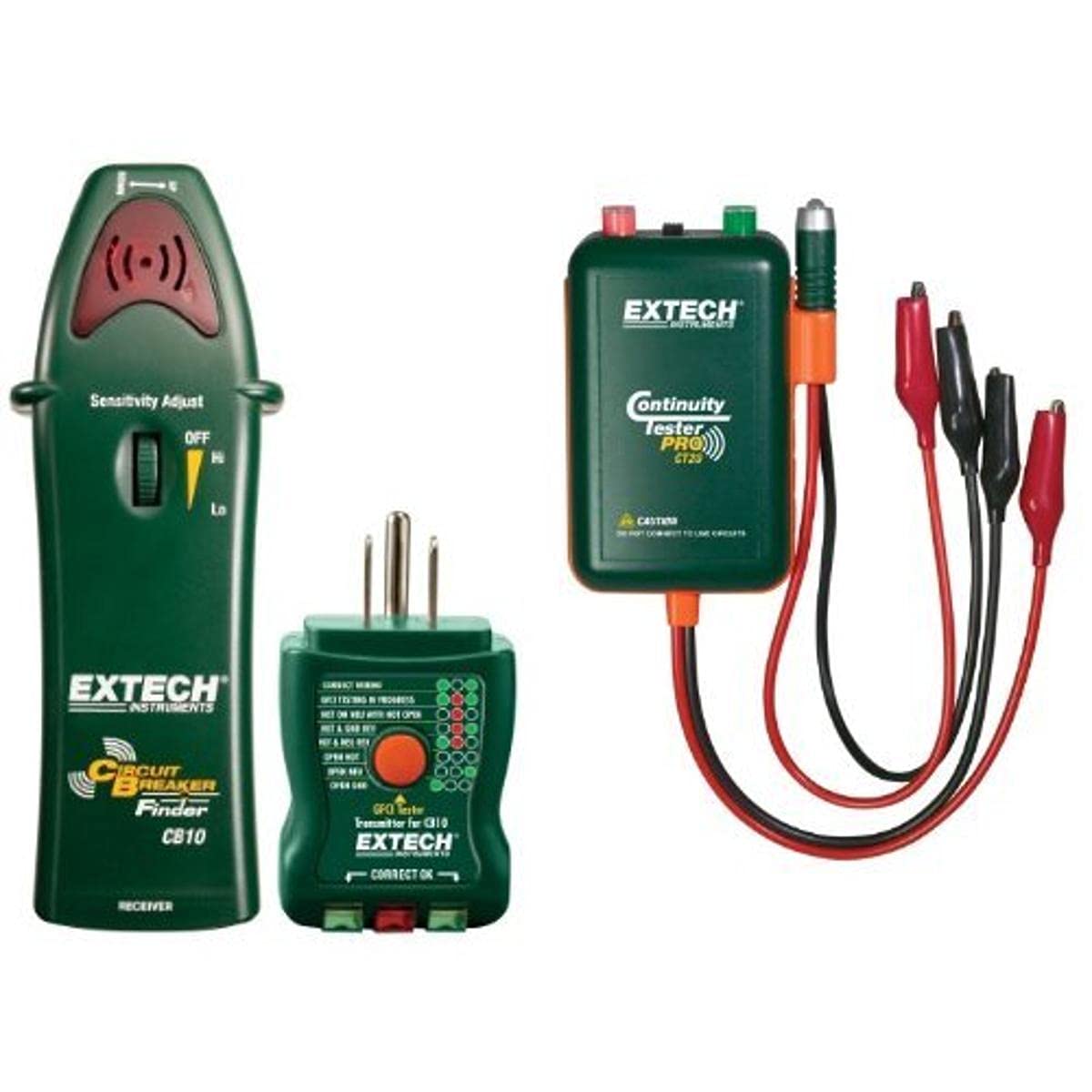 Extech CB10 Circuit Breaker Finder with Remote & Local Continuity Tester - Electrical Circuit Detector for Home & Commercial Use - Perfect for Electricians, DIY Projects & Electrical Maintenance