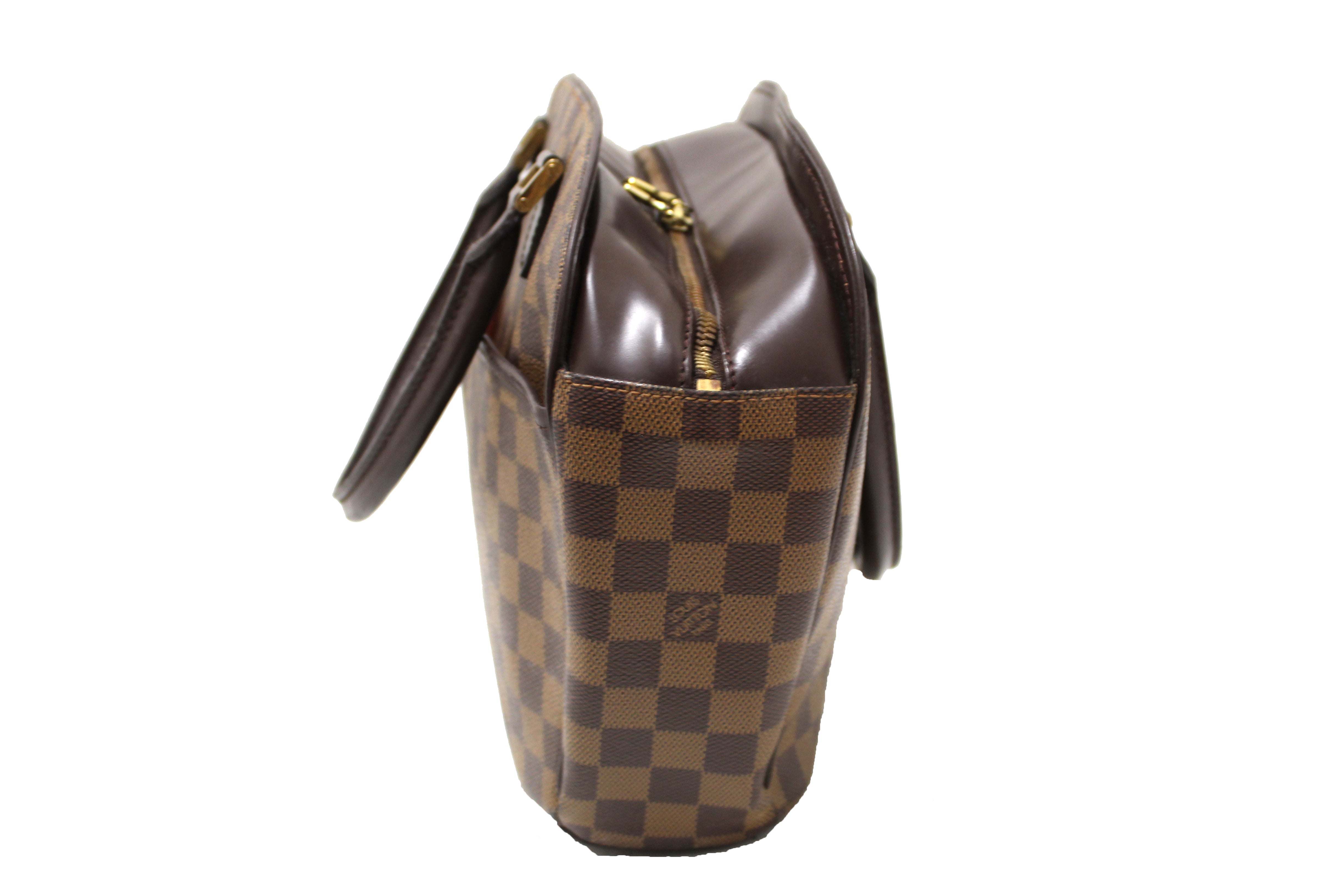 Authentic Louis Vuitton Damier Ebene Sarria Horizontal Handbag for Women | Luxury Designer Shoulder Bag | Perfect for Work, Travel & Evening Events