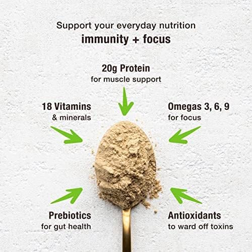 BodyMe Organic Vegan Protein Powder - Raw Cinnamon Flavor | 2.2lb (1kg) Plant-Based Protein Blend | Unsweetened with Pea, Rice & Hemp Proteins | Ideal for Smoothies, Baking & Post-Workout Recovery