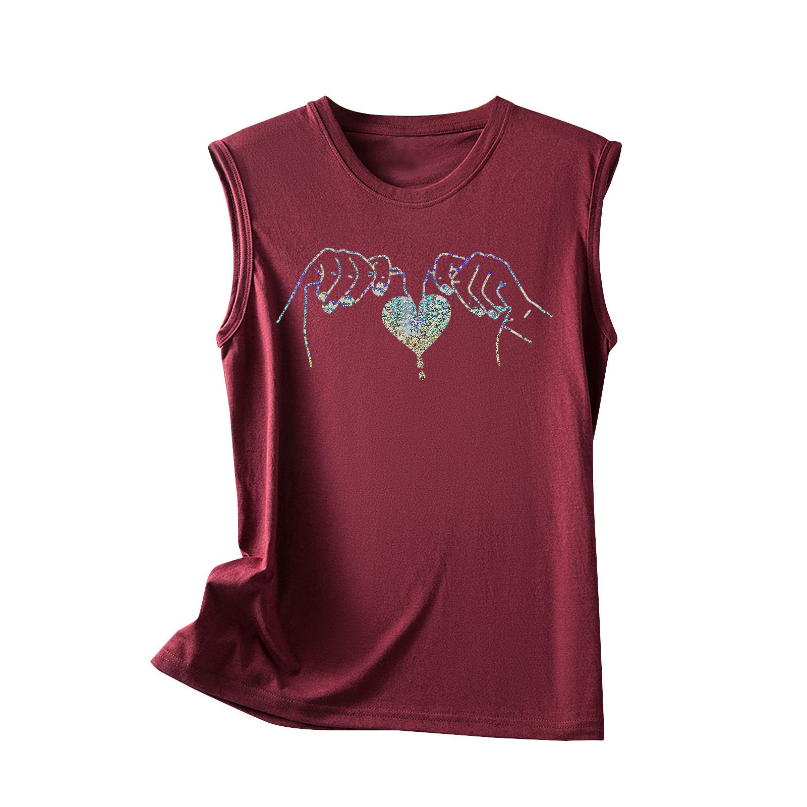Women's Graphic Print Sleeveless Tank Tops - Summer Casual Loose Fit Workout Tees for Gym, Running & Everyday Wear