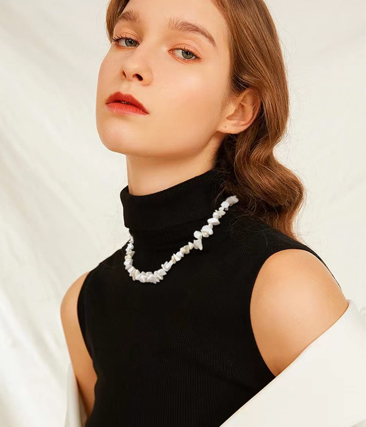 Elegant Beaded Pearl Choker Necklace for Women | Fashion Jewelry Birthday Gift | Perfect for Weddings, Parties & Special Occasions