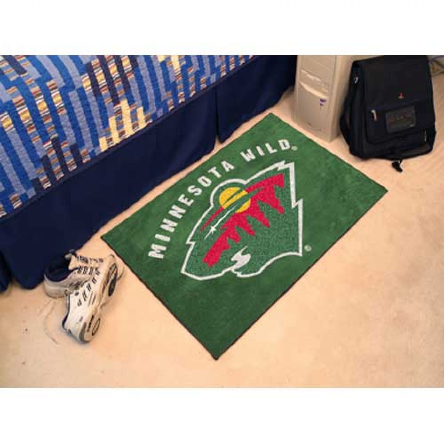 Minnesota Wild Hockey Starter Mat - Premium Non-Slip Rug for NHL Fans - Perfect for Game Room, Man Cave, or Sports Bar Decor