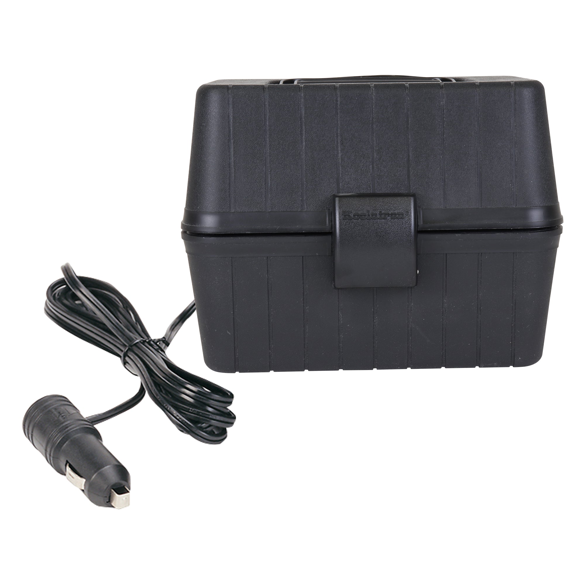 Koolatron 12V Portable Electric Lunch Box Heater - 1.6Qt (1.5L) Black Car Food Warmer with 6ft Power Cord & Built-in Storage | Heats Up to 300°F (149°C) | Perfect for Construction Workers, Truck Drivers & Road Trips - Ideal for Cars, SUVs & Pickup Trucks