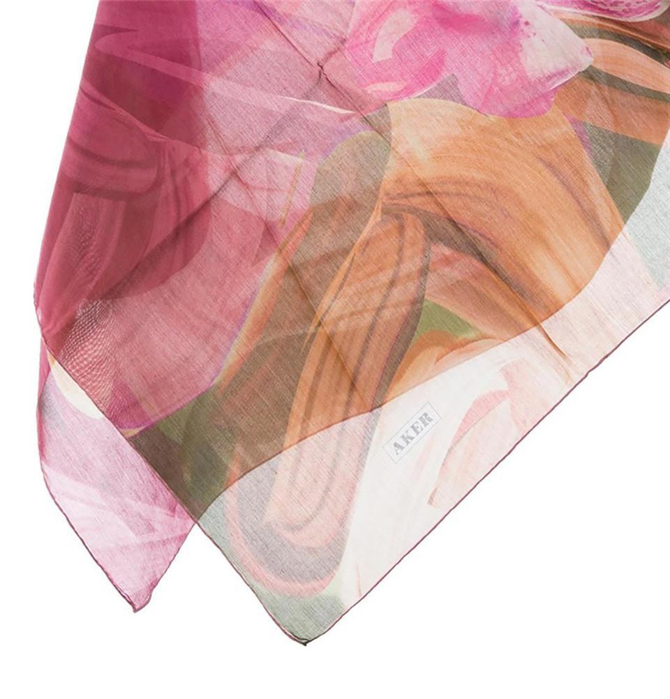 Aker Premium Silk Cotton Square Hijab Scarf - Soft & Breathable Head Covering for Women - Perfect for Daily Wear, Prayer, and Modest Fashion