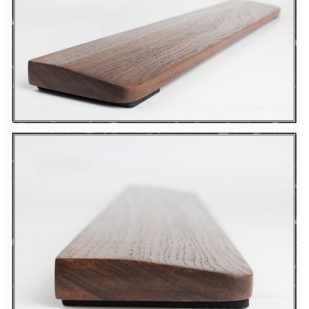 Handmade Wooden Mechanical Keyboard Wrist Rest - Black Walnut for 87-Key TKL Keyboards | Ergonomic Support for Typing & Gaming Comfort