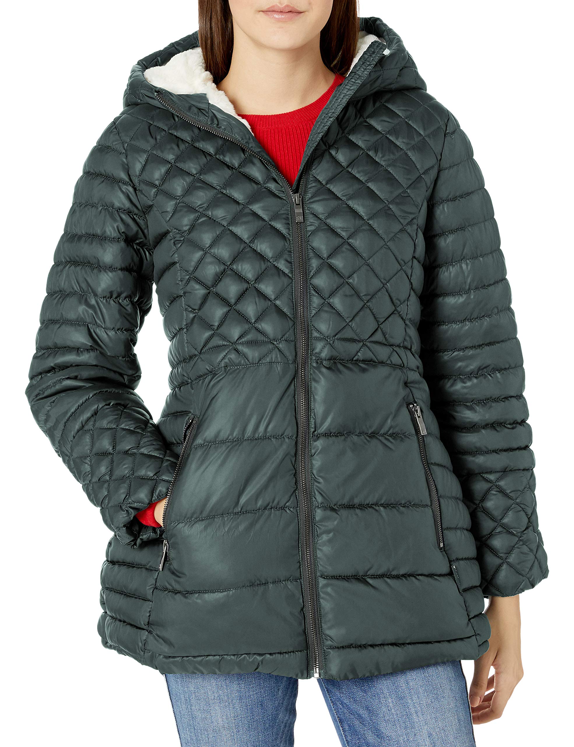 Steve Madden Women's Winter Parka Jacket for Cold Weather