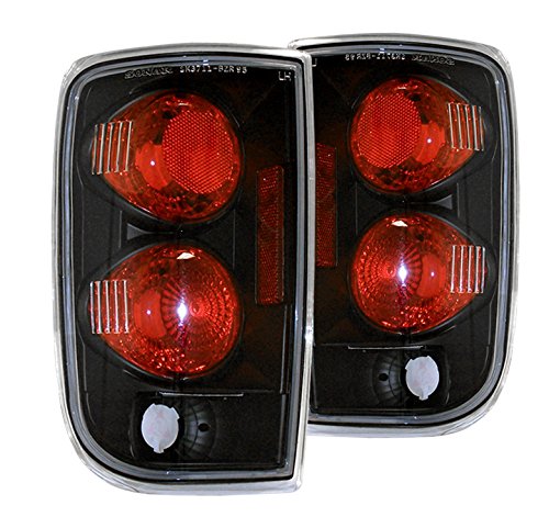 ZMAUTOPARTS Black Tail Brake Lights Rear Lamps Compatible with 1995-2004 Chevy Blazer, GMC Jimmy & 1998-2000 Oldsmobile Envoy - Durable Replacement for Enhanced Night Visibility and Safety