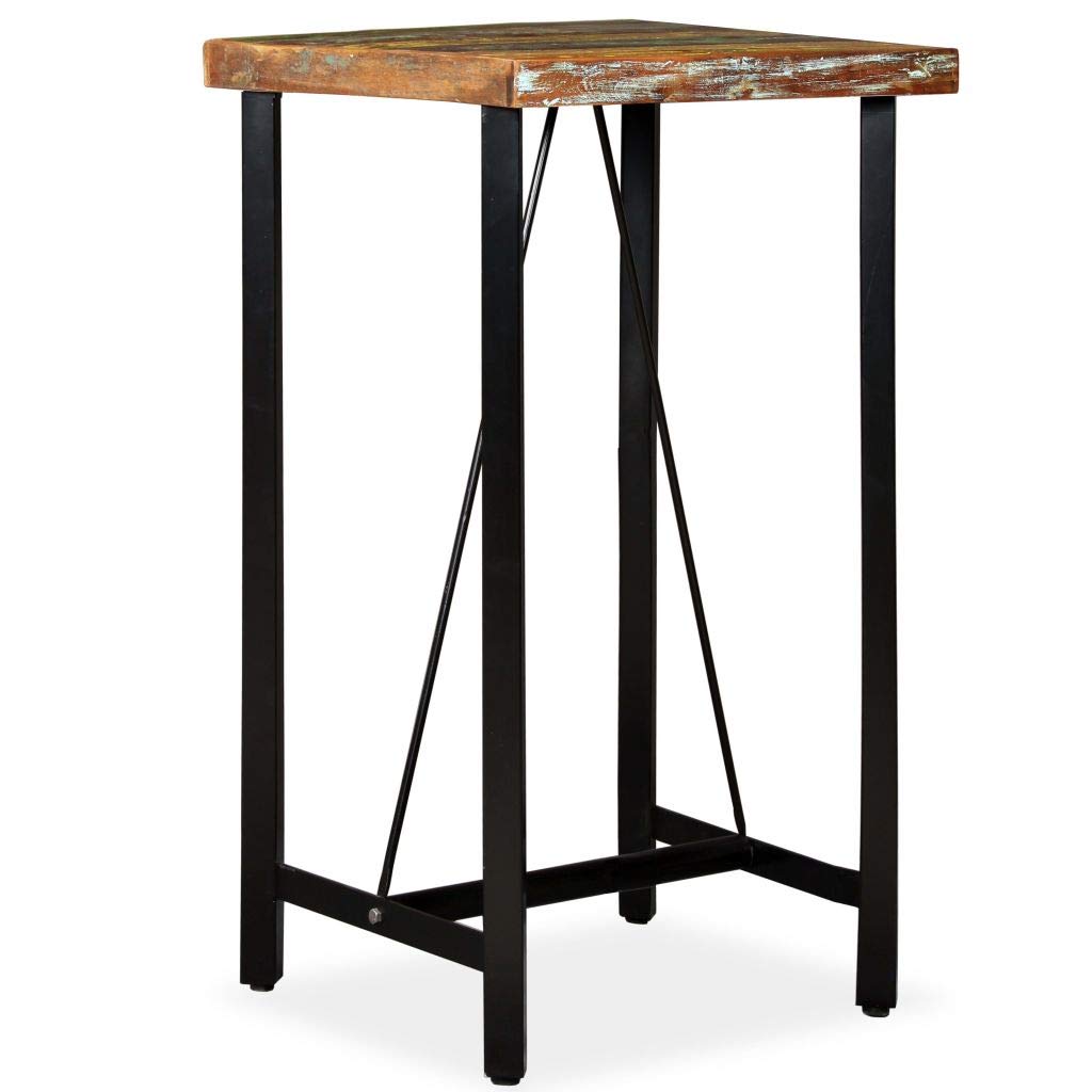 Solid Reclaimed Wood Bar Table 23.6