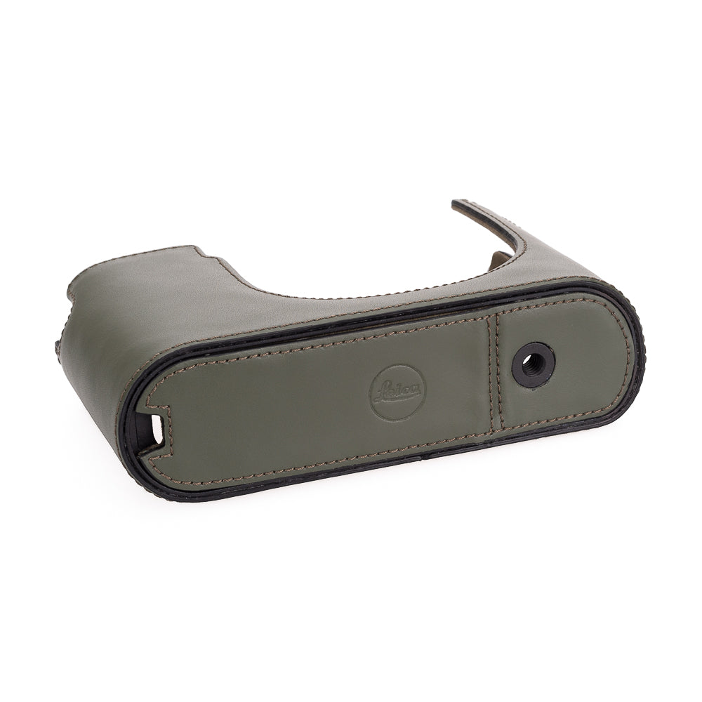 Leica Q3 Half Case - Genuine Leather Camera Cover in Olive Green for Protection & Style | Perfect for Travel, Outdoor Photography & Everyday Use