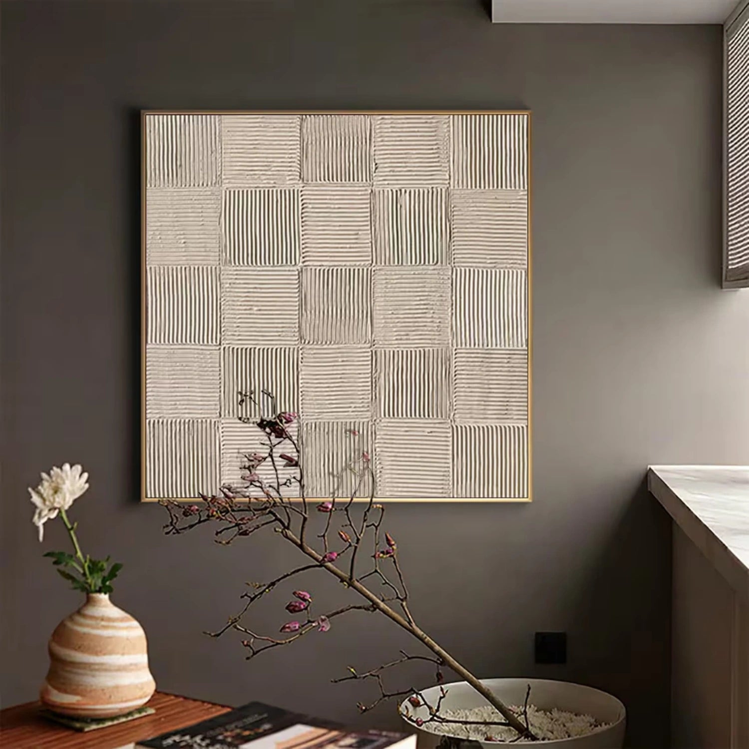 Abstract Tranquility Art Painting #WS257 - Modern Wall Decor for Living Room, Bedroom & Office - Calming Abstract Artwork for Home & Workspace