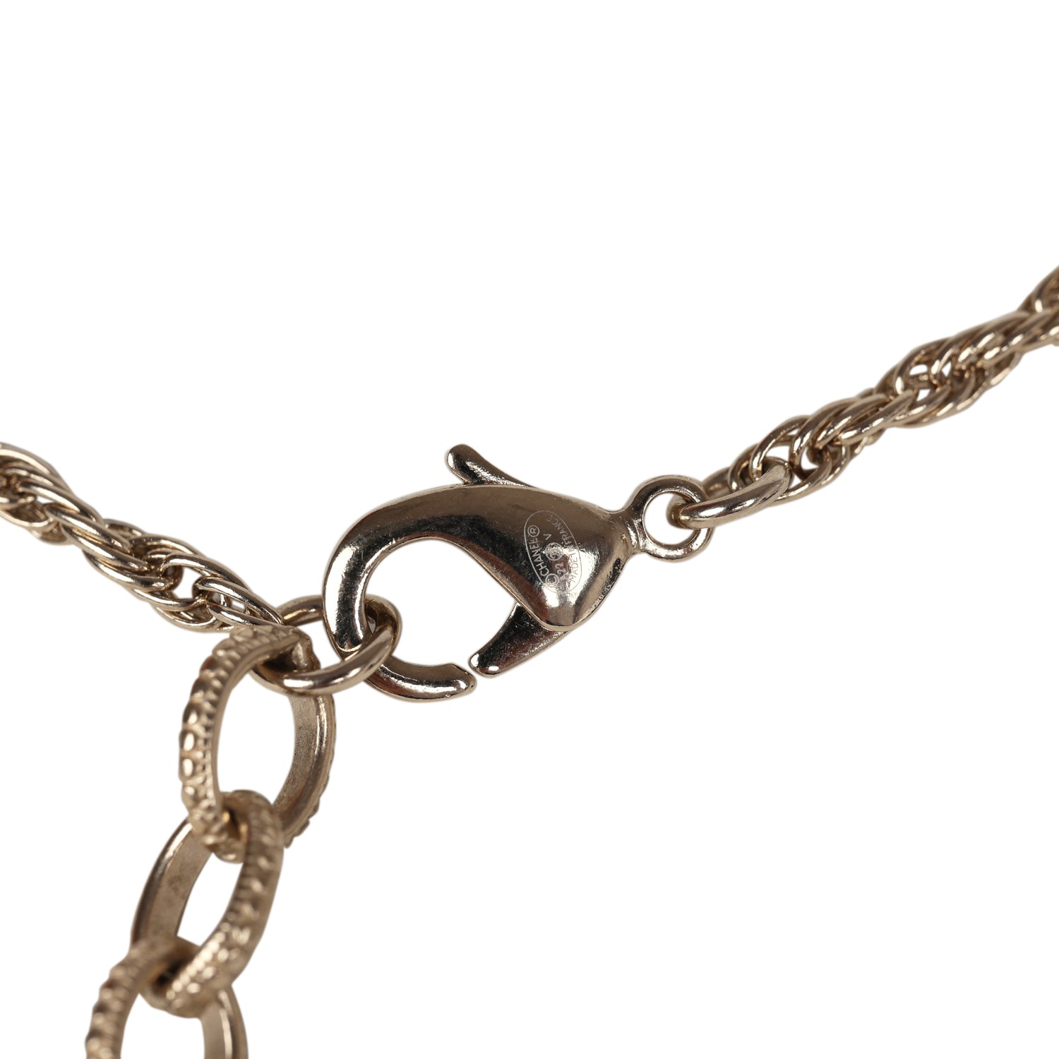 Chanel Round CC Pearl Pendant Necklace - Faux Pearls & Light Gold Tone Hardware - Elegant Jewelry for Women, Perfect for Parties, Weddings & Special Occasions