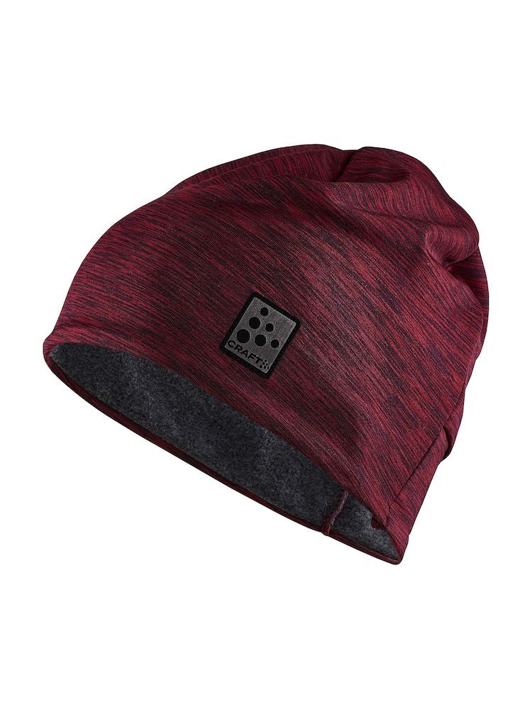 Cozy Microfleece Ponytail Beanie Hat for Women - Winter Warm Knit Slouchy Beanie with Ponytail Hole (Punsuch/Melange) - Perfect for Running, Hiking & Outdoor Activities
