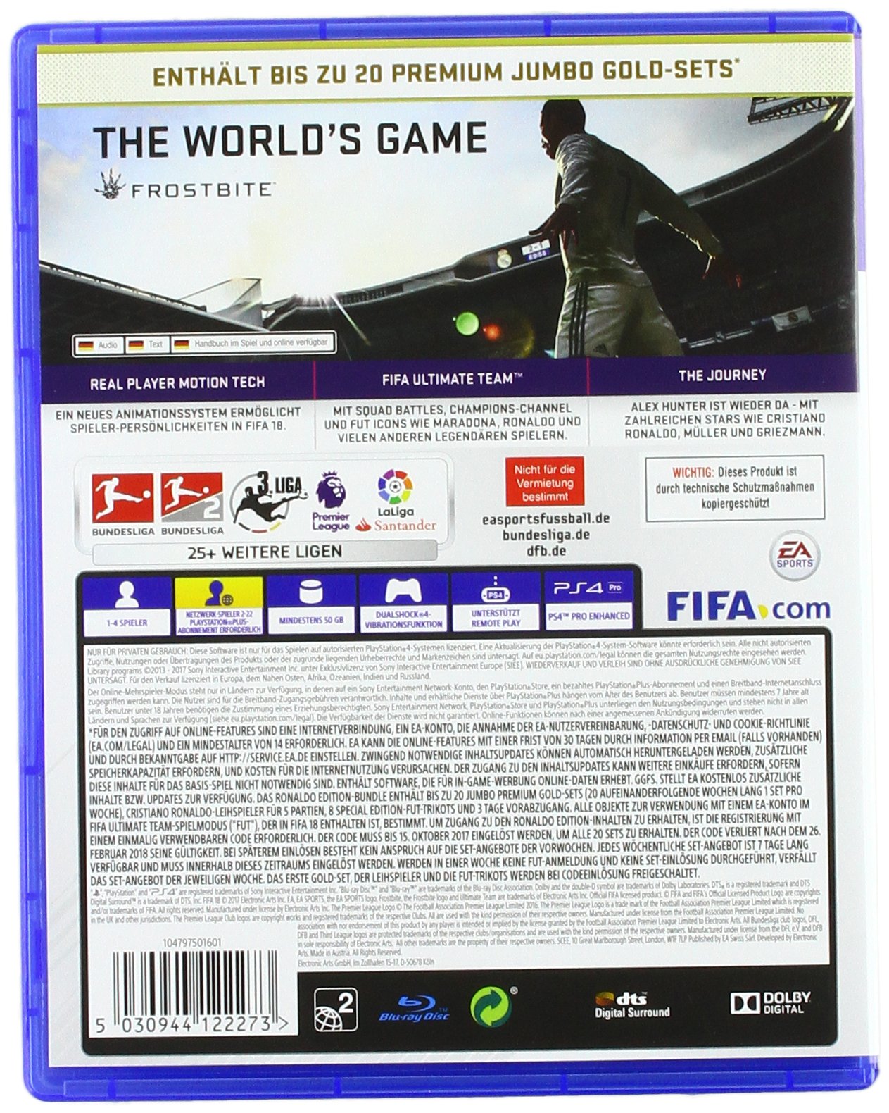FIFA 18 - Ronaldo Edition for PlayStation 4 | Official Soccer Video Game | Perfect for Gaming Parties & Sports Fans