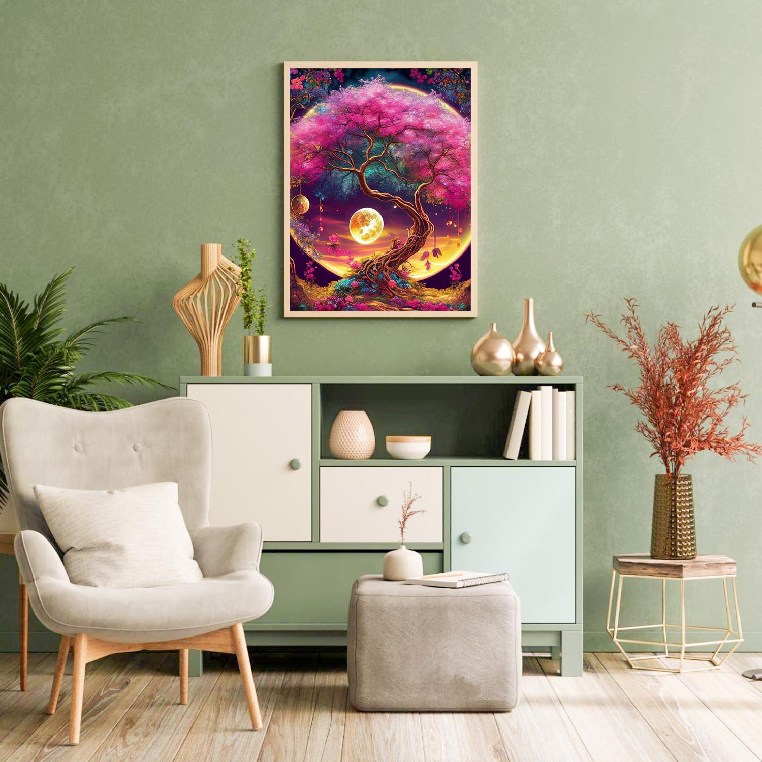 Tree of Life Paint by Numbers Kit for Adults - 16x20 Inch DIY Acrylic Painting on Canvas, Home Wall Art Decor, Perfect Gift for Beginners & Relaxation - Stress Relief & Creative Hobby Activity