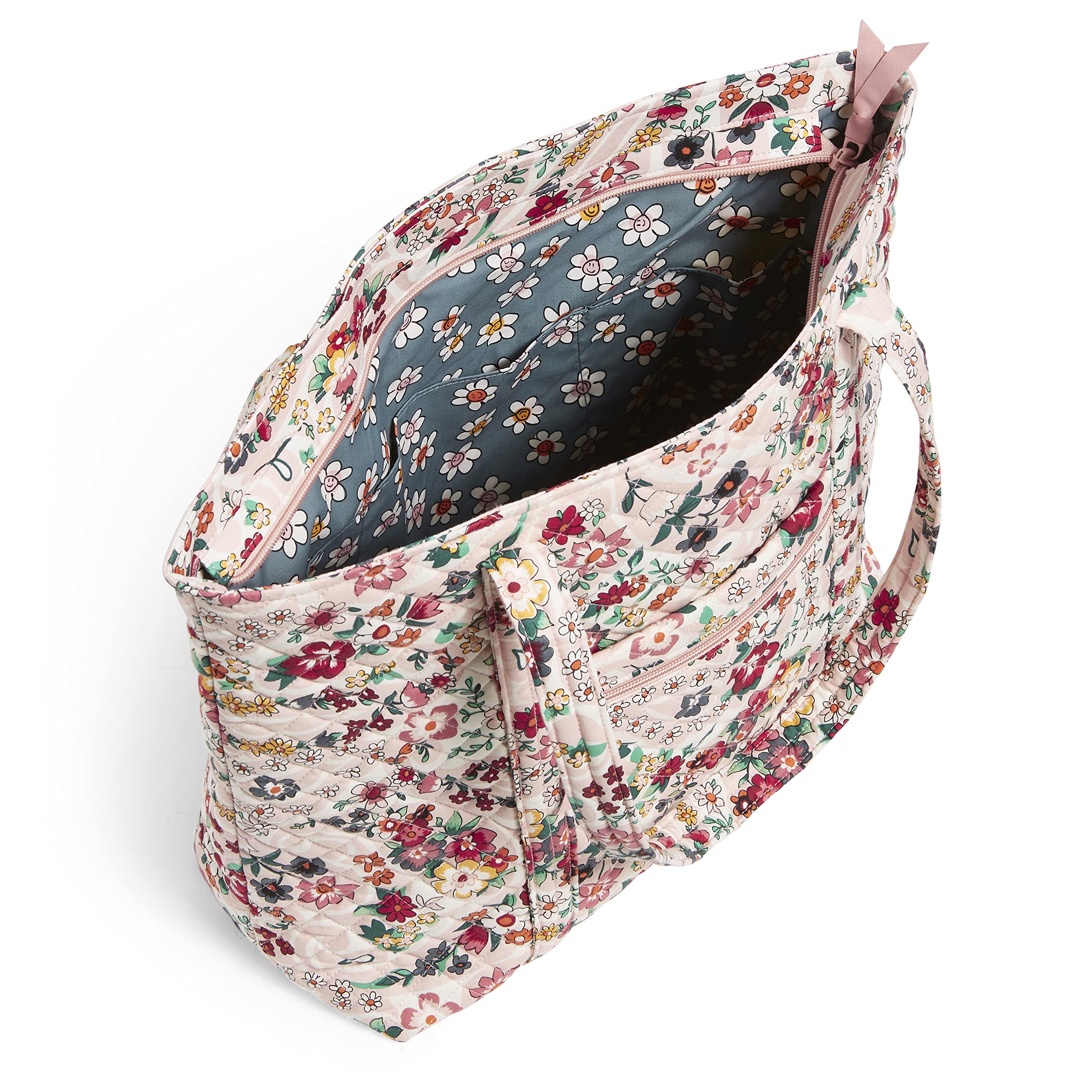 Vera Bradley Women's Cotton Vera Tote Bag - Stylish & Spacious Handbag for Work, Travel & Everyday Use | Perfect Gift for Women