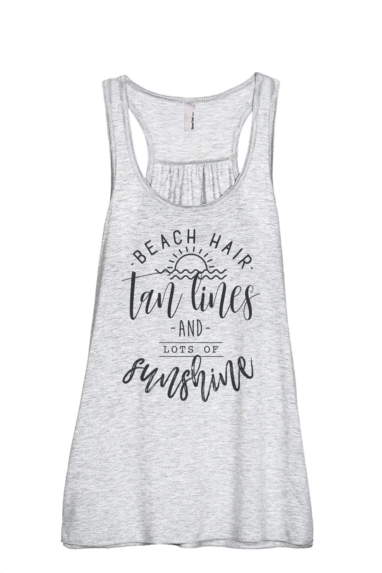 Women's Flowy Racerback Tank Top - Sleeveless Beachwear for Summer, Sun Protection & Casual Outfits | Perfect for Vacations, Pool Parties & Outdoor Activities
