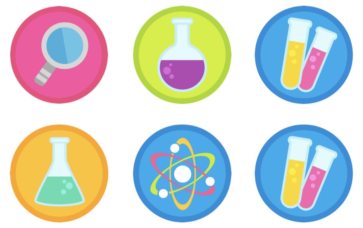 STEM Science Edible Cupcake Toppers - Fun Learning Decorations for Kids Birthday Parties & Classroom Activities