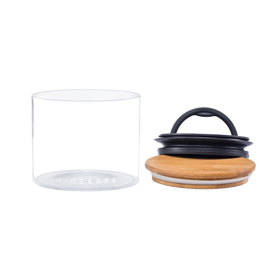 Planetary Design Airscape® Glass Jar - Airtight Food Storage Container for Coffee, Tea, Flour & Dry Goods - Perfect for Kitchen Pantry Organization & Freshness Preservation