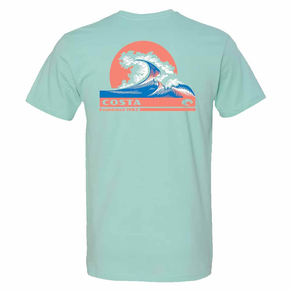 Costa Chill Rad Wave T-Shirt for Men - Comfortable & Stylish Graphic Tee - Perfect for Beach, Surfing & Summer Outfits