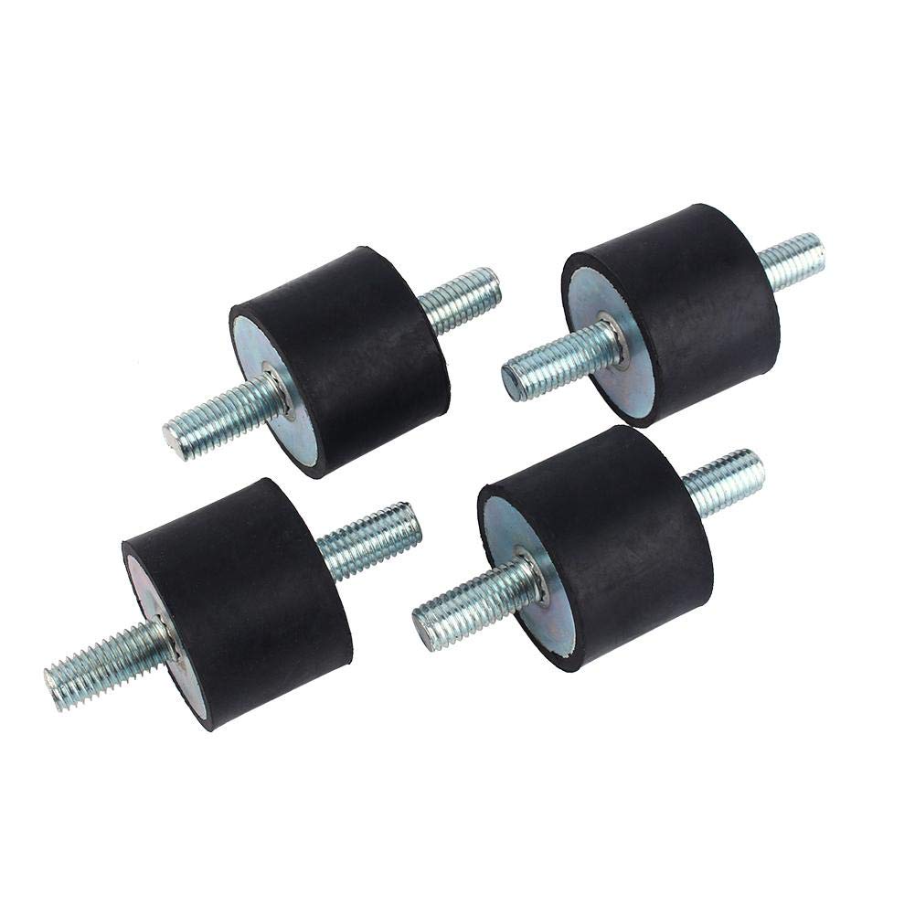 4pcs M10 4030 Anti-Vibration Rubber Isolator Mounts with Screws - Shock Absorber for Air Compressor Pump, HVAC System, and Industrial Machinery - Reduce Noise & Vibration in Workshops and Factories