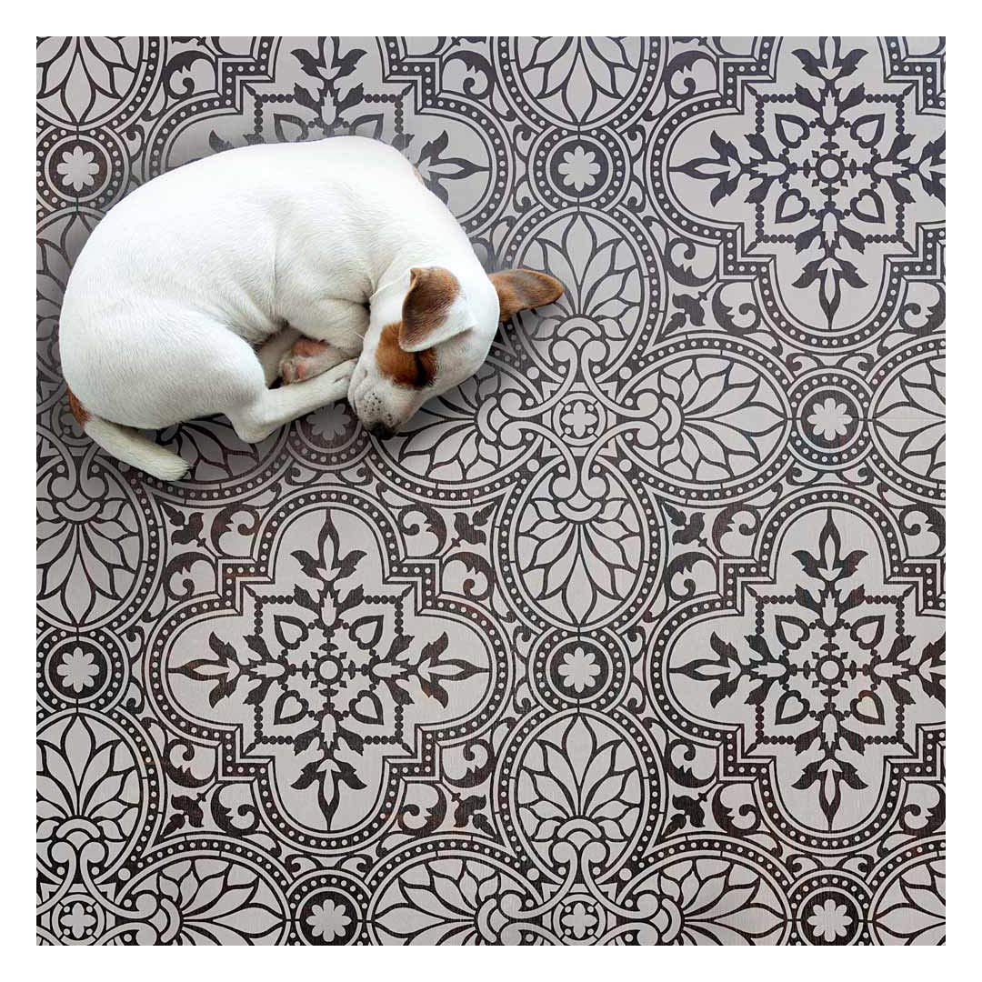 Alatera Tile Stencil Kit - Large Reusable Wall Painting Stencils for DIY Home Decor - Easy Room Makeover with Floor & Wall Stenciling - Perfect for Bedroom, Bathroom, and Kitchen Renovations