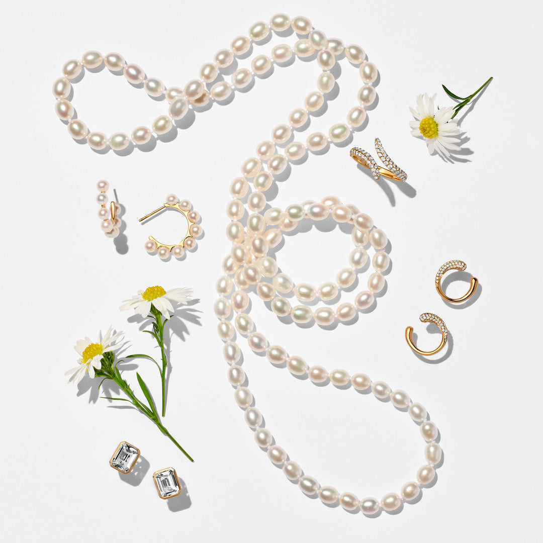 6mm Oval Baroque Pearl Rope Necklace - Elegant Freshwater Cultured Pearls Jewelry for Women, Perfect for Weddings, Parties & Special Occasions