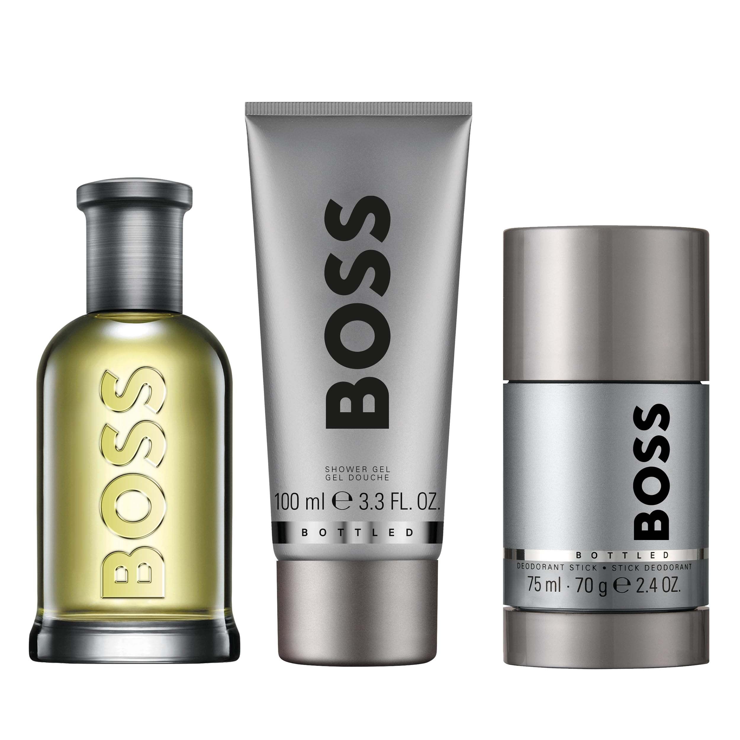 Hugo Boss Bottled Eau de Toilette for Men - Woody Cologne with Apple, Cinnamon & Sandalwood Notes - Long Lasting Fragrance Spray - Perfect for Date Night, Office & Special Occasions