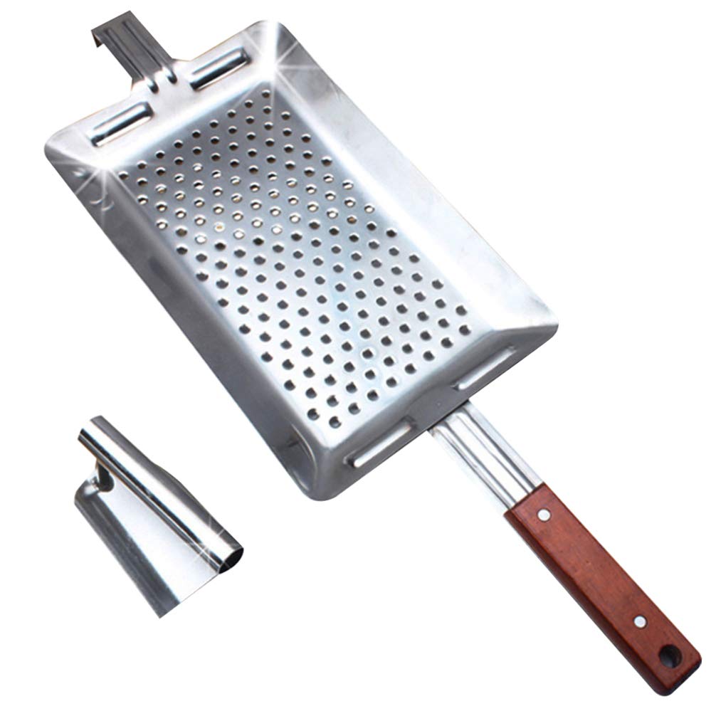 DOITOOL German Spaetzle Pasta Maker - Handheld Spaghetti Noodle Press for Homemade Dumplings & Fresh Cut Noodles - Traditional Bamboo Kitchen Tool for Authentic German Cuisine & Italian Pasta Making - Perfect for Family Dinners, European Cooking & DIY Pasta Nights