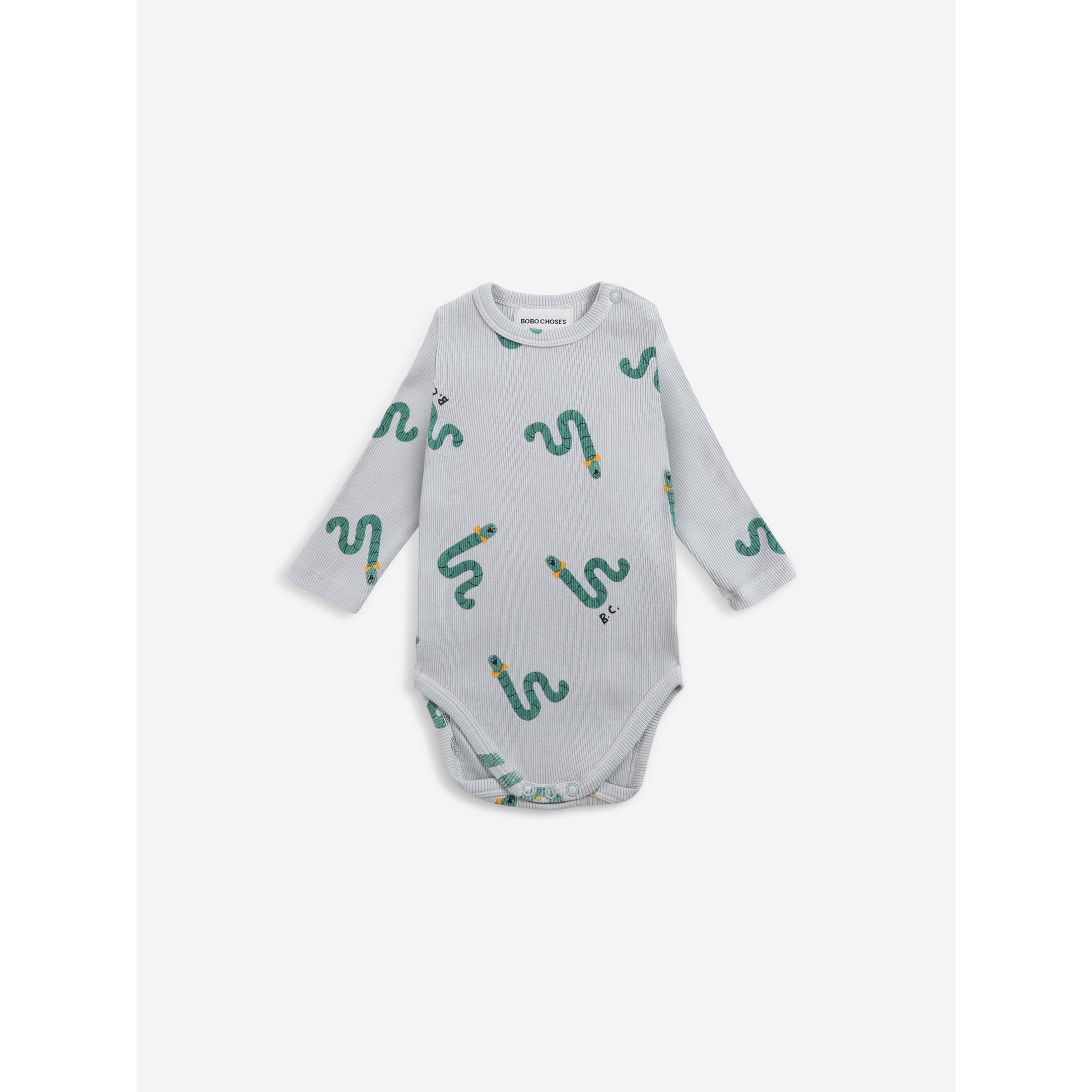 Bobo Choses Scholar Worm All Over Body Print Kids T-Shirt - Soft Cotton Casual Tee for Boys & Girls - Perfect for School, Playdates & Everyday Wear