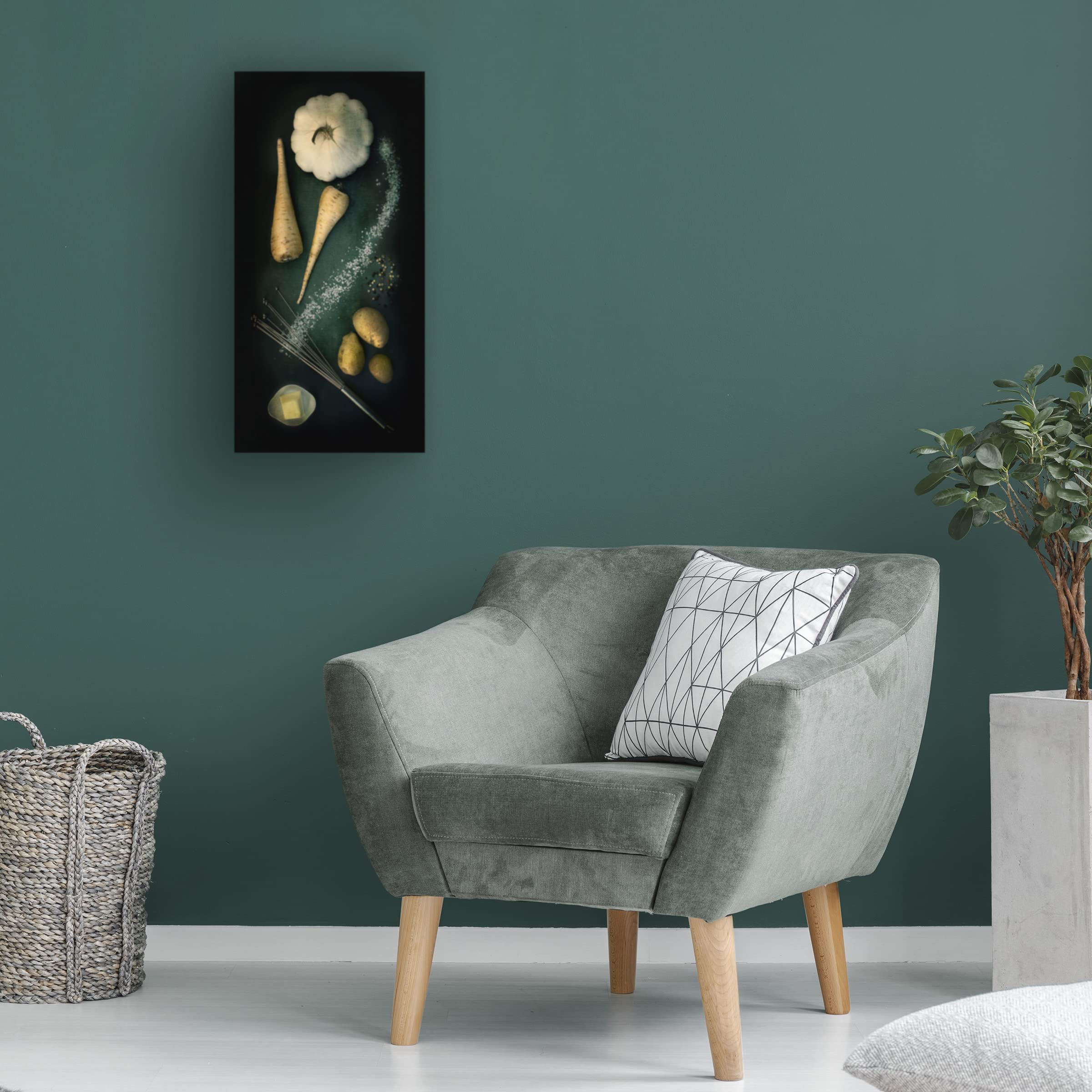 Trademark Fine Art 'The Recipe' Canvas Art by Bernadette Heemskerk - Handmade Kitchen Wall Decor for Home & Restaurant