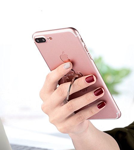 Universal Rotating Phone Grip Stand with Cute Summer Flower & Animal Designs - 360° Swivel Kickstand & Ring Holder for Smartphones (Pack of 5) - Perfect for Hands-Free Viewing, Selfies & Secure Grip