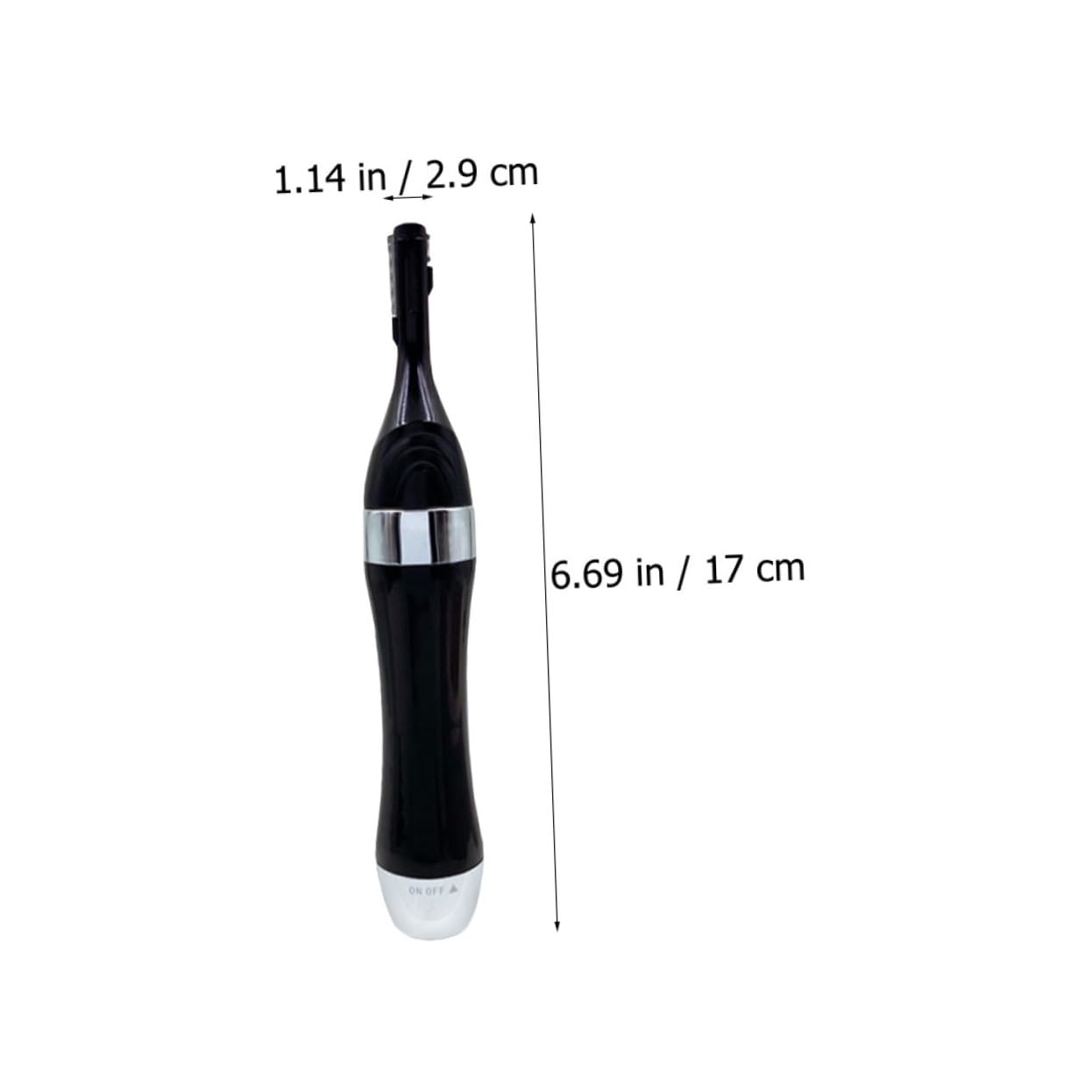 Electric Eyebrow Trimmer & Body Shaver for Men - ABS Plastic Hair Removal Tool - Painless Facial & Back Shaving - Perfect for Travel & Grooming Kits