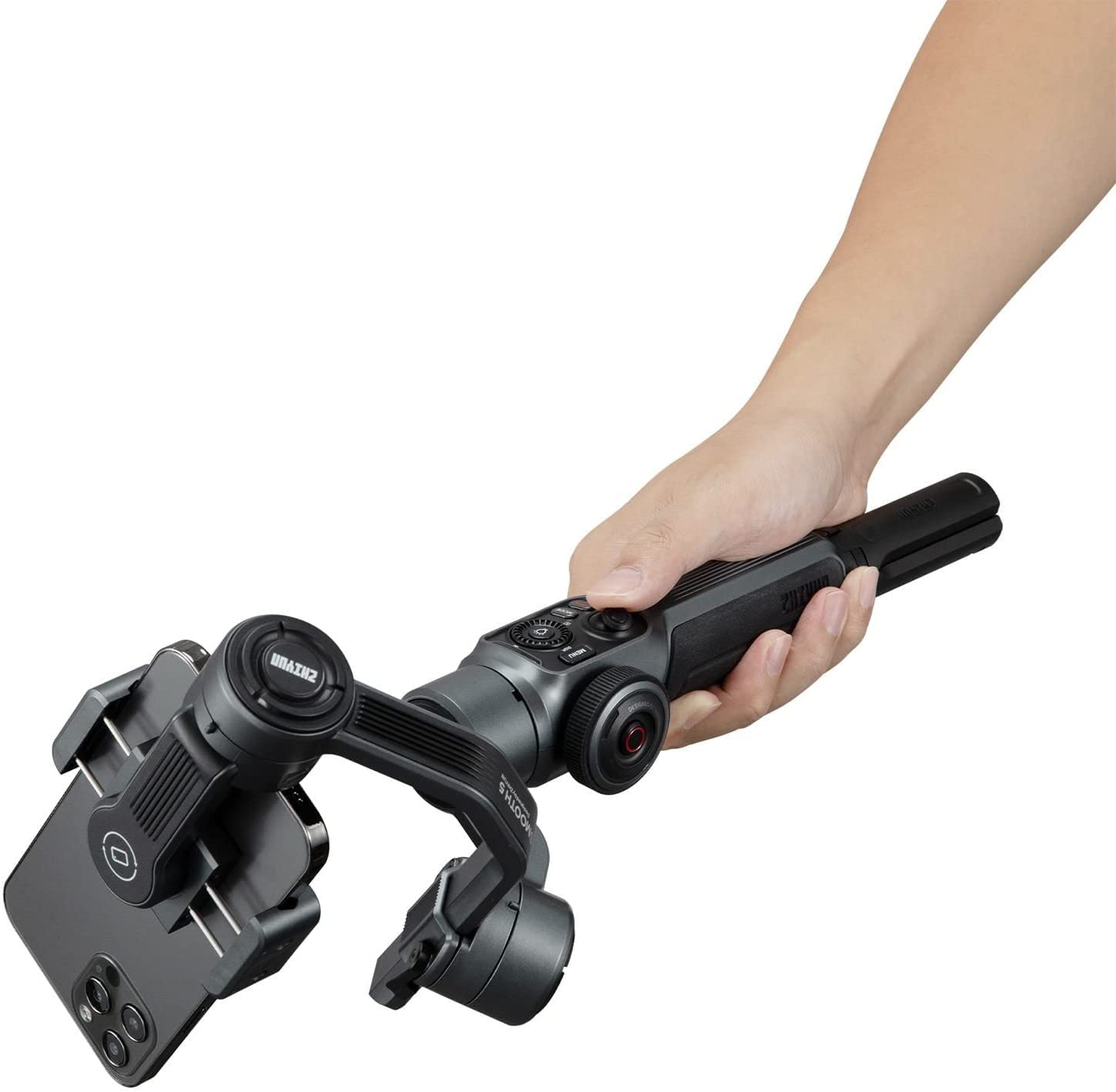 Zhiyun Smooth 5 3-Axis Smartphone Gimbal Stabilizer for iPhone 14/13/12/11/Pro Max/XS/X/XR/8 & Android Phones - Perfect for YouTube Vlogging, TikTok Videos, Instagram Live Streaming & Mobile Photography