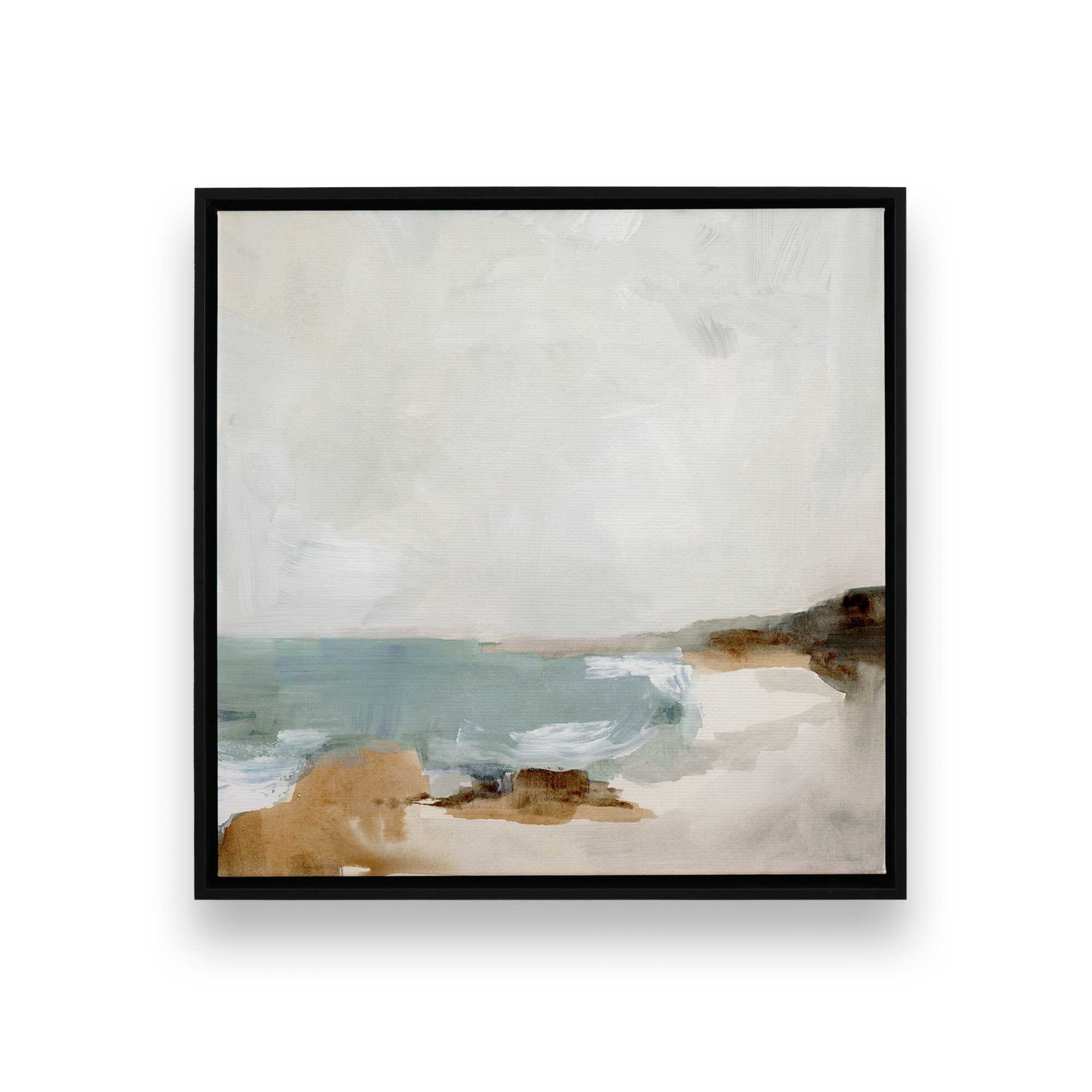 Gentle Tides and Sky II - Ocean Wave Canvas Wall Art Print - Coastal Beach Decor for Living Room, Bedroom & Office
