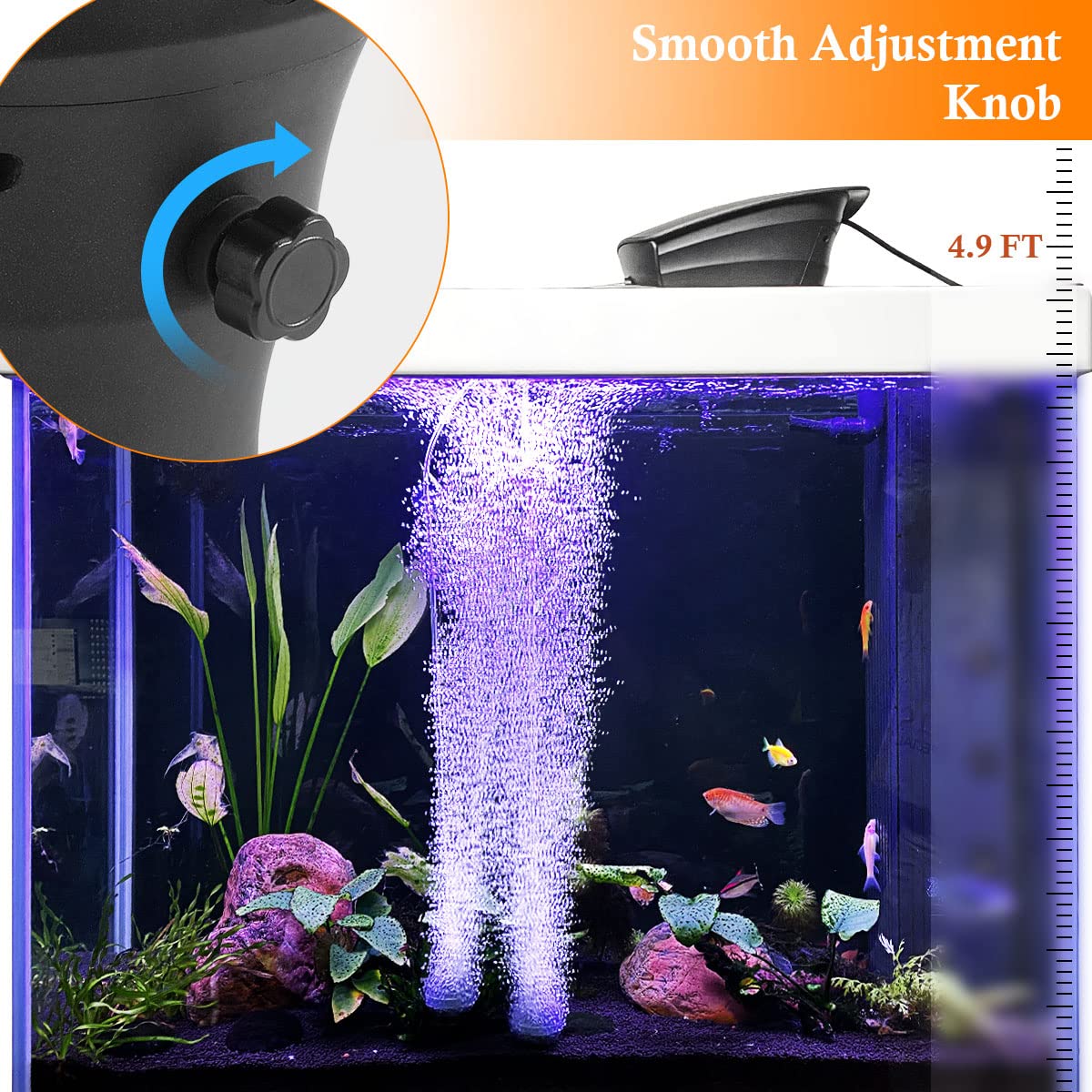 400GPH High Power Aquarium Air Pump - Ultra Quiet Large Volume Fish Tank Oxygen Pump for Hydroponics, Ponds, Aquaculture | Perfect for Home Aquariums, Fish Farms & Hydroponic Gardens