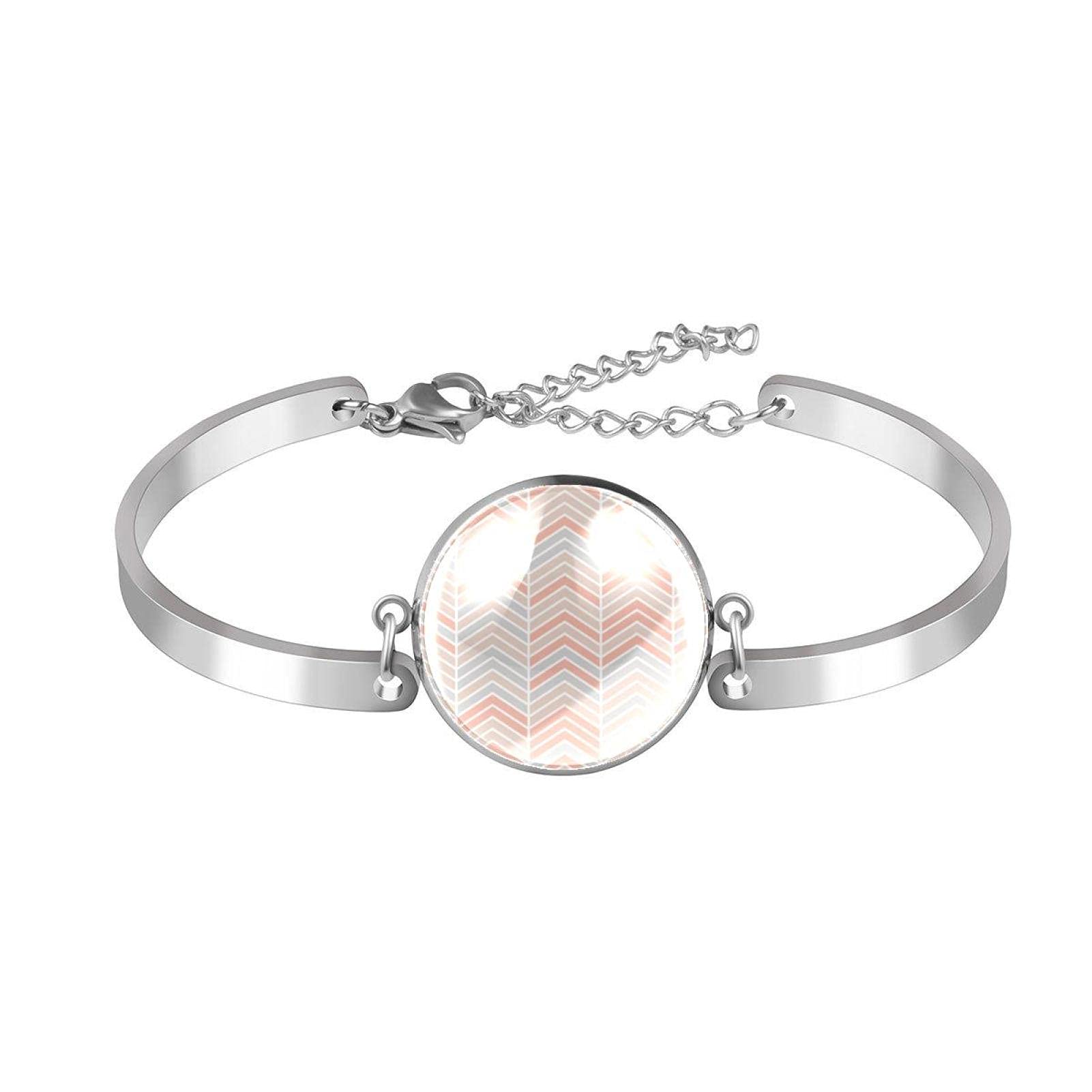 Adjustable Colorful Triangle Wave Bangle Bracelets for Women - Stylish Link Bracelet for Casual Wear, Parties & Everyday Fashion Accessories