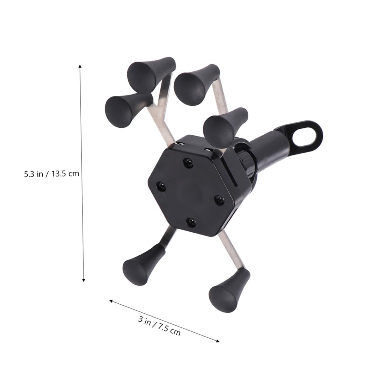 3-Pack Universal Motorcycle Phone Mount with USB Charger - Anti-Slip Hand Grip Phone Stand for Bikes, Cars & Desks - Perfect for Commuting, Road Trips & Hands-Free Charging