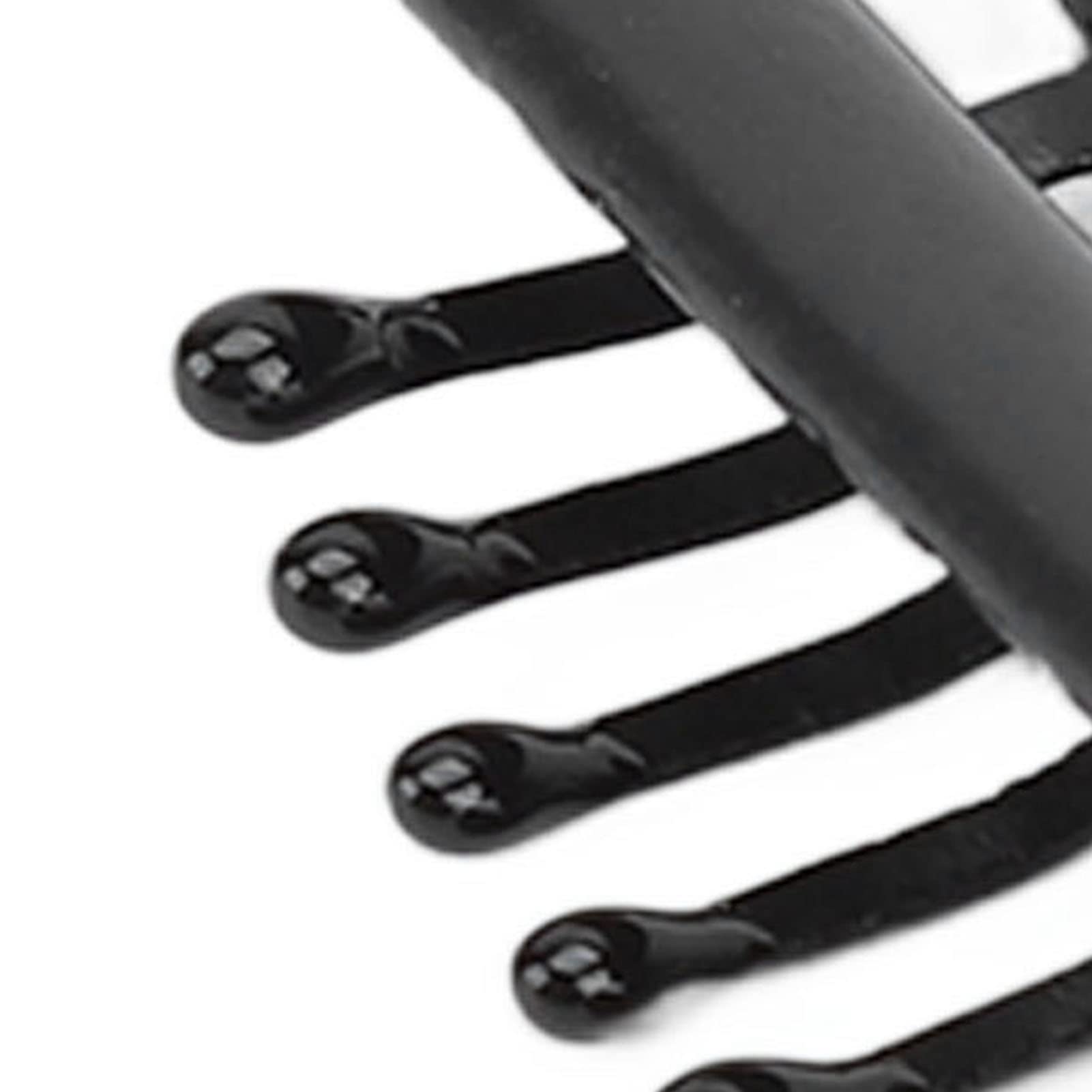 Wig Snap Clip - Safe Ergonomic 8 Teeth Stainless Steel Hair Extension Comb Clip for Women (Black) | Perfect for Home Styling, Cosplay & Daily Hair Accessories