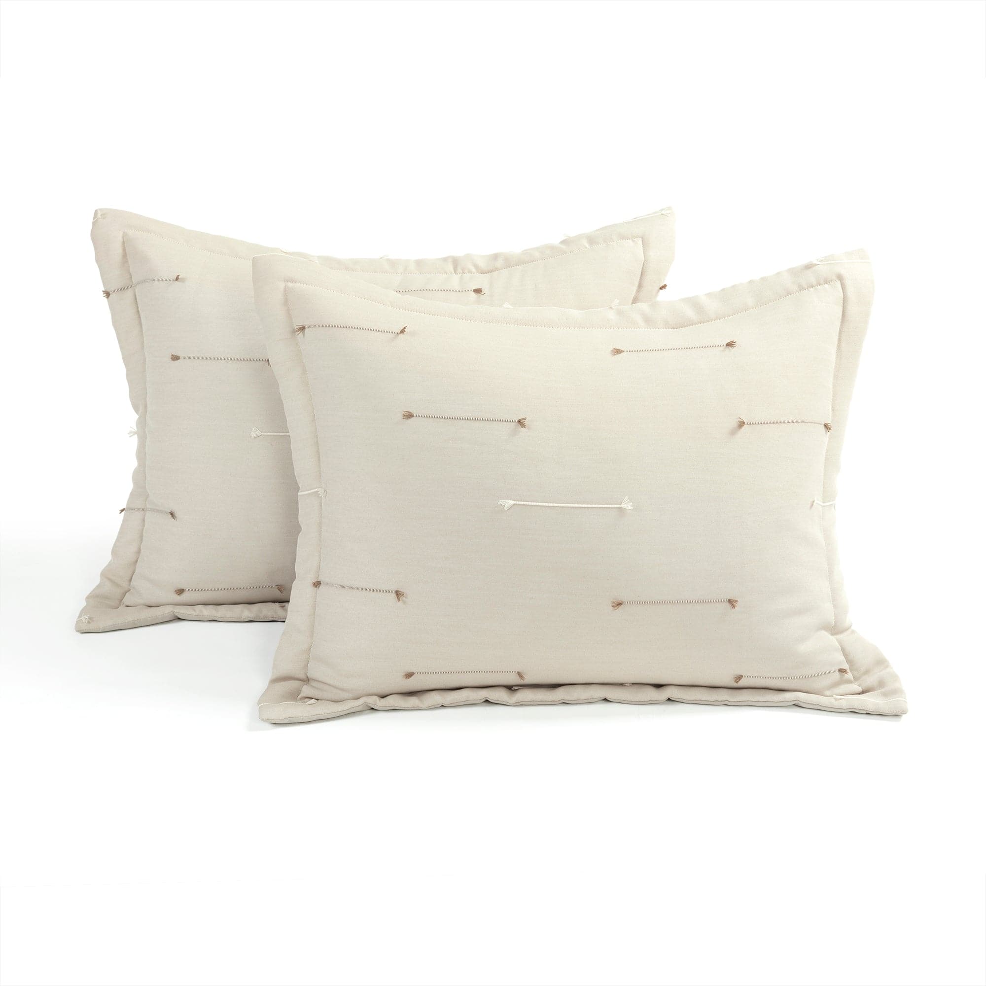 Boho Stripe Jacquard 3-Piece Comforter Set - Queen Size Bedding with Matching Pillow Shams - Perfect for Bohemian Bedroom Decor & Guest Room Styling