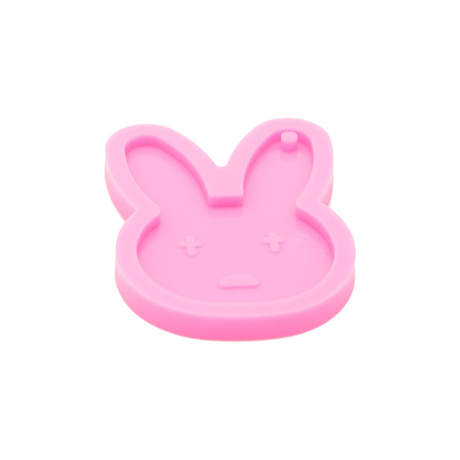 DIY Super Shiny Rabbit Head Keychain Mold - Silicone Resin Mold for Polymer Clay & Epoxy Crafts - Cute Animal Luggage Tag & Bag Pendant (Perfect for Handmade Jewelry, Gift Making & DIY Projects)
